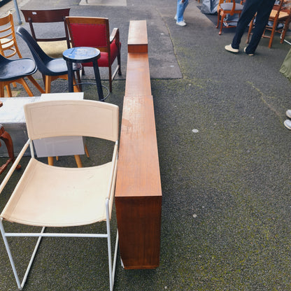 Long Thin and Low Bookshelf Ash Oak