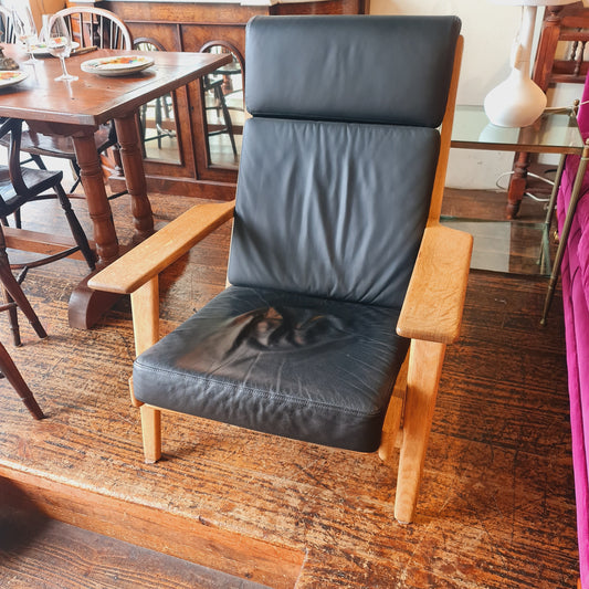 Plank Chair Hans Wegner Oak Getama Leather