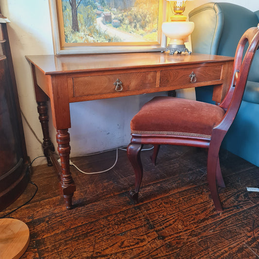 Antique Desk or Hall Table with Drawers