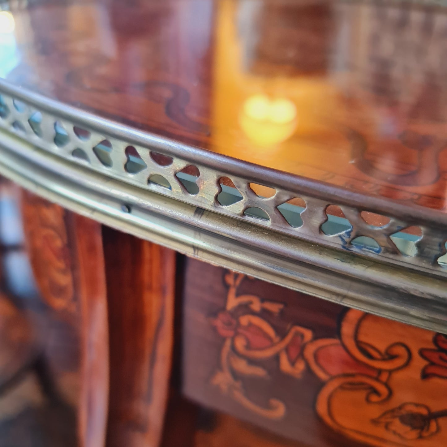 Pair of Bedside Tables with Drawers in the Antique French Style