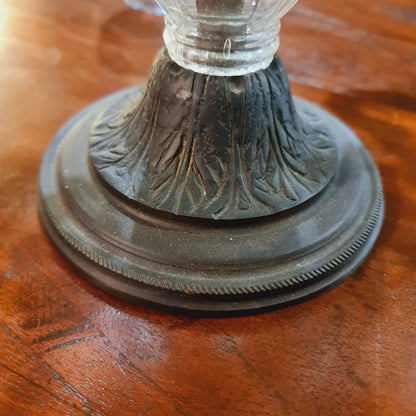 Crystal Candelabra with Iron Frame