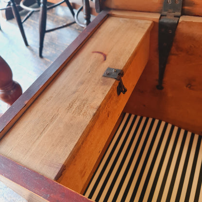 Antique Wooden Trunk Box
