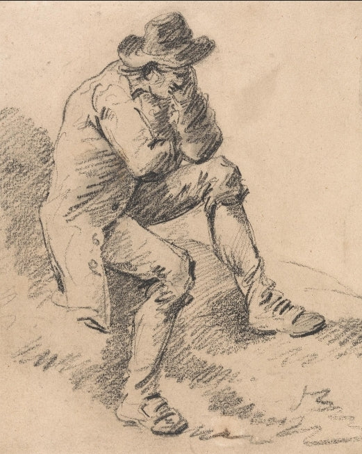 Drawing Sketch Farm Picture Original George Morland England Original