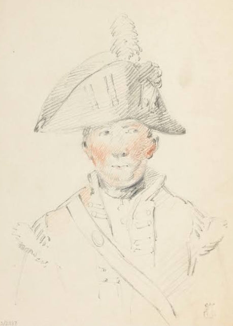 Drawing Sketch Farm Picture Original George Morland England Original