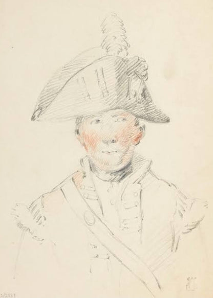 Drawing Sketch Farm Picture Original George Morland England Original